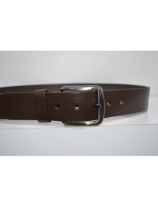 35mm Dark Brown Leather Belt