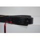 20mm Black Leather Belt
