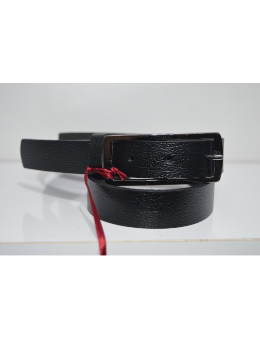 20mm Black Leather Belt