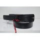 20mm Black Leather Belt