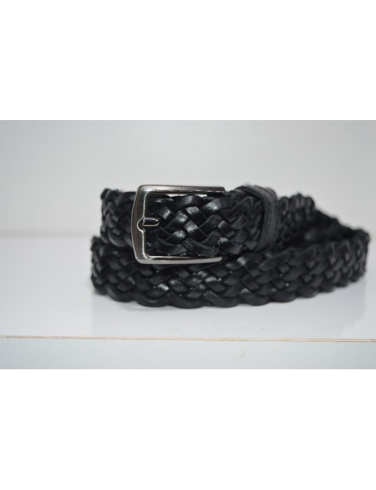 Black Slim Classic Braided 