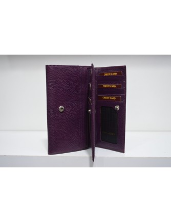 Naomi Real Leather Purple Wallet