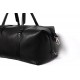 ARTHUR Black Leather Weekend Bag