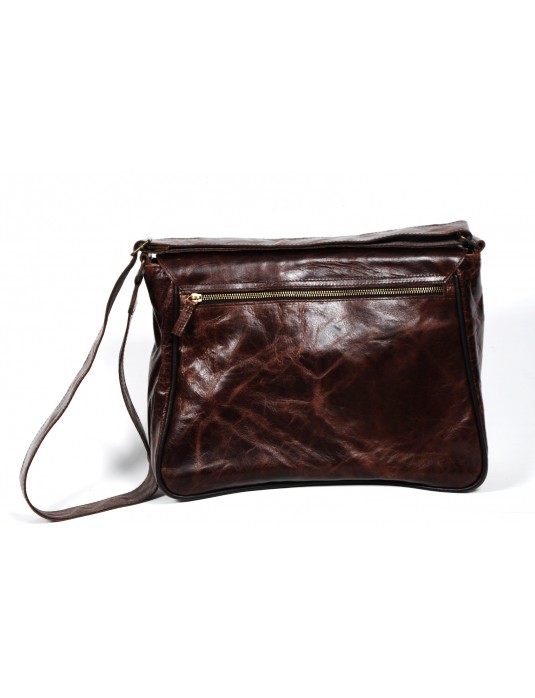  PHİLİP Brown Post Leather Bag