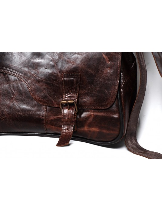  PHİLİP Brown Post Leather Bag