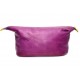 DACEY Purple Leather Women Toilet Bag