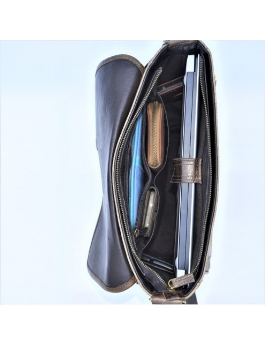  PHİLİP Black Post Leather Bag