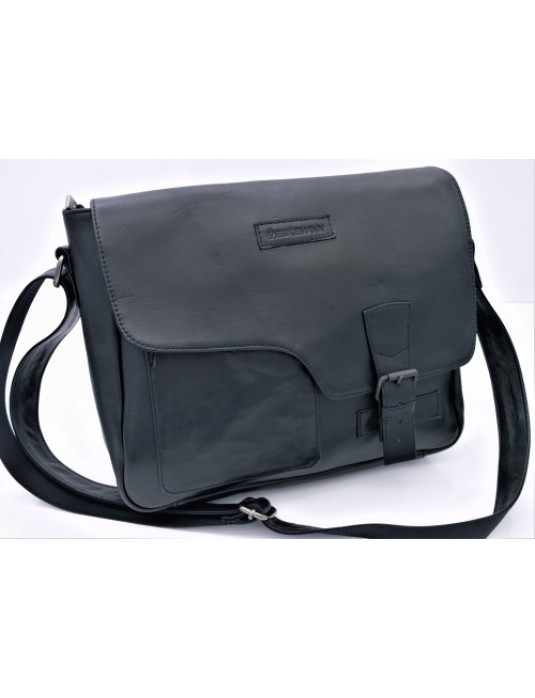  PHİLİP Black Post Leather Bag
