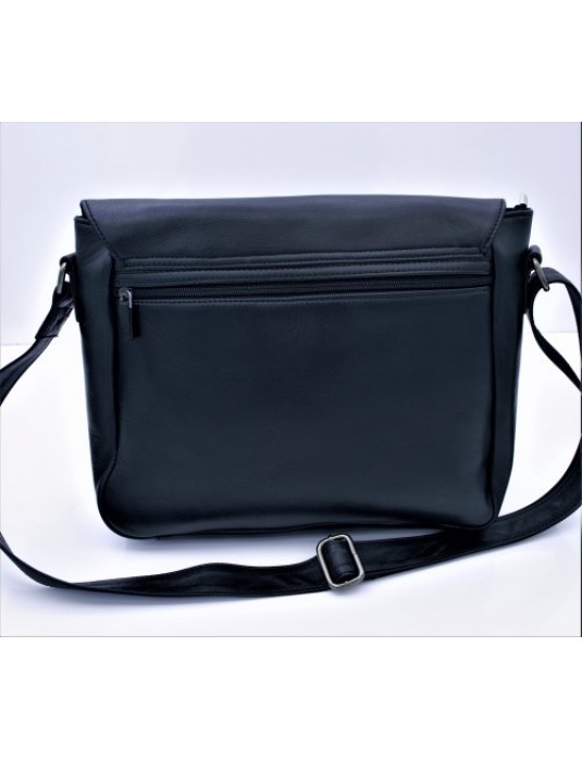  PHİLİP Black Post Leather Bag