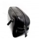 Black ARNE Leather Toilet Map Bag