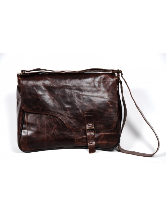  PHİLİP Brown Post Leather Bag