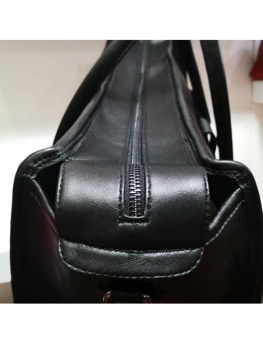 Black Colour ROBERTO Weekend Leather Bag