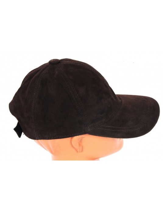 Comfort Real Leather Süet  Baseball Cap