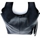 Randy Black Real Leather Tote Bag