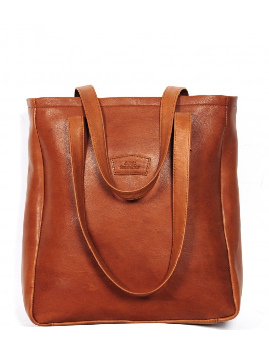 Tove Brown Tote Real Leather Bag