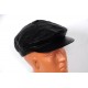 Şık Black Real laether Cap