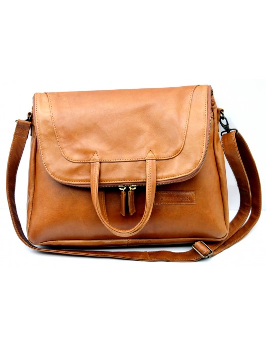 Katrine Soft Brown Leather Bag