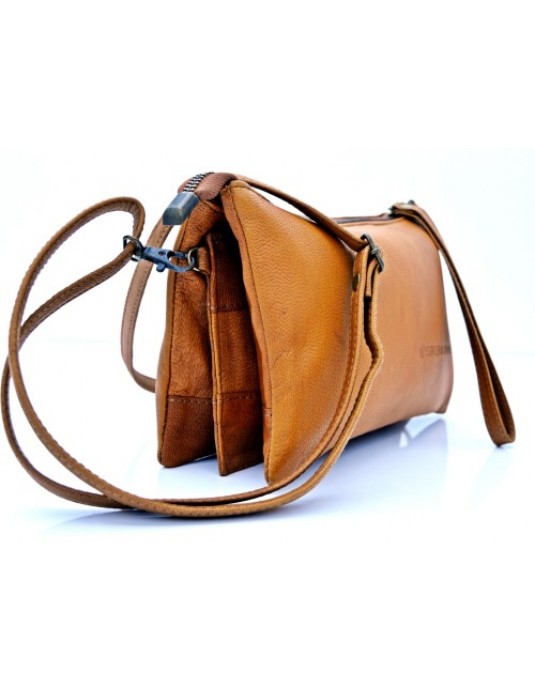 Helene Brown Real Leather Clutch Bag