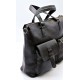 Sollyu Dark Brown Real Leather Laptop Messenger Bag