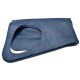 ASİMETRİK Model Dark Blue Real Leather Portföy Clutch Bag