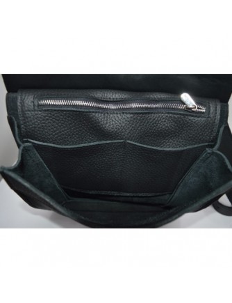 Black SERGI Leather Bag
