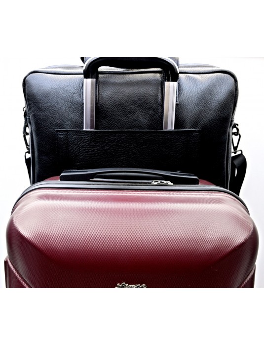 Ricardo Black With Two Compartment Real Leather Bag