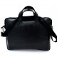Alex Black Real Leather Messenger Laptop Bag