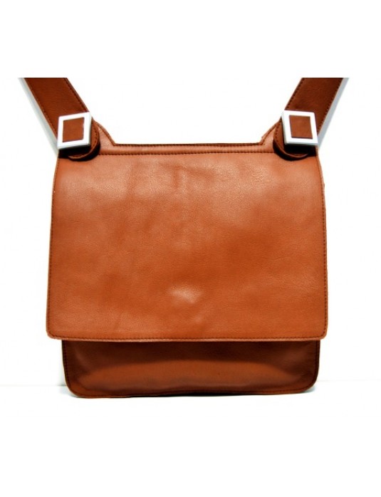 Sergi Brown Real Leather Bag