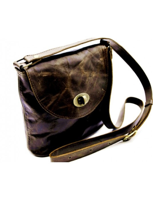 Dari Antic Brown Real Leather Bag