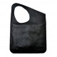 ASİMETRİK Model Black Real Leather Portföy Clutch Bag