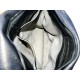 ASİMETRİK Model Black Real Leather Portföy Clutch Bag