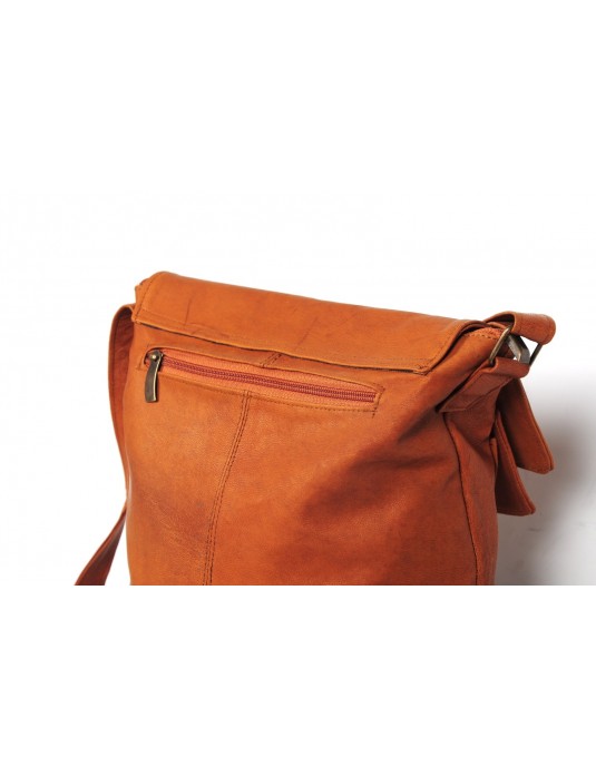 Tiger Brown Real Leather Bag
