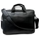 Pinto Black Real Leather Messenger Laptop Bag