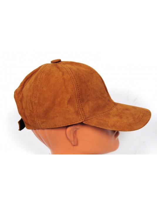 Comfort Real Leather Süet  Baseball Cap