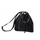 Gun Black Real Leather Tote Bag