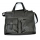 Sollyu Dark Brown Real Leather Laptop Messenger Bag