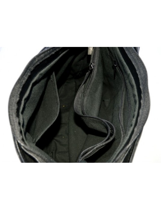 Elisabeth Black Real Leather Bag