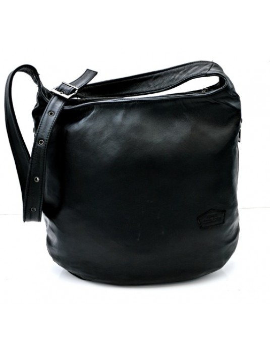 Elisabeth Black Real Leather Bag