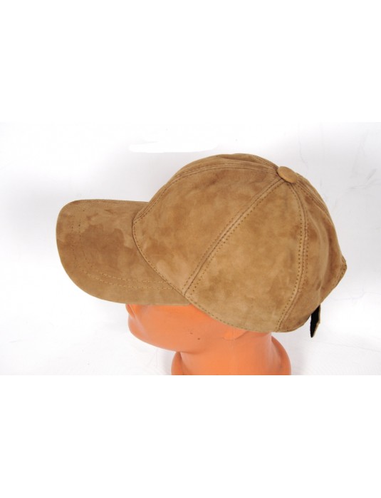 Comfort Real Leather Süet  Baseball Cap