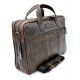 Ricardo Antik Brorwn  Two Room Real Leather Messenger Laptop Bag