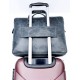 Randy Antik Gray Real Leather Laptop Messenger Bag